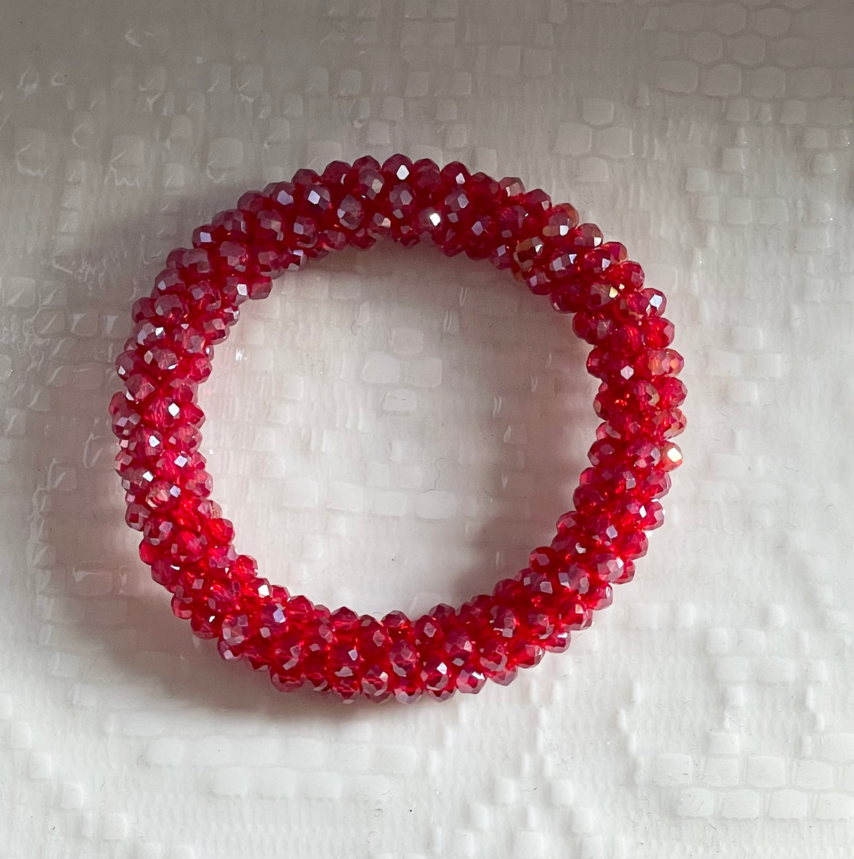 Daria hair & wrist band Red