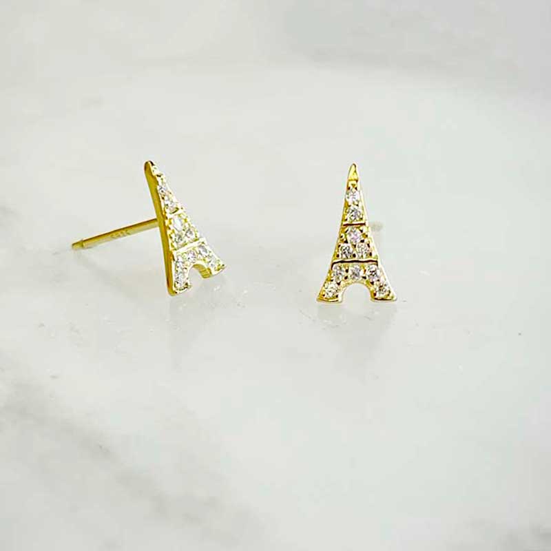 Eiffel earring gold