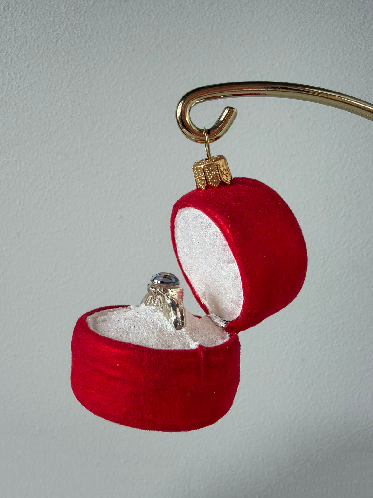 Ring Box Glass Ornament