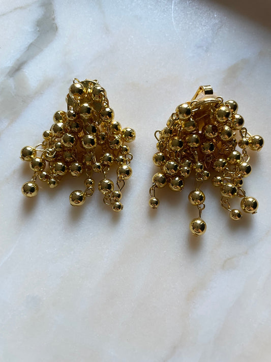 Fizzy Earring Clip Gold
