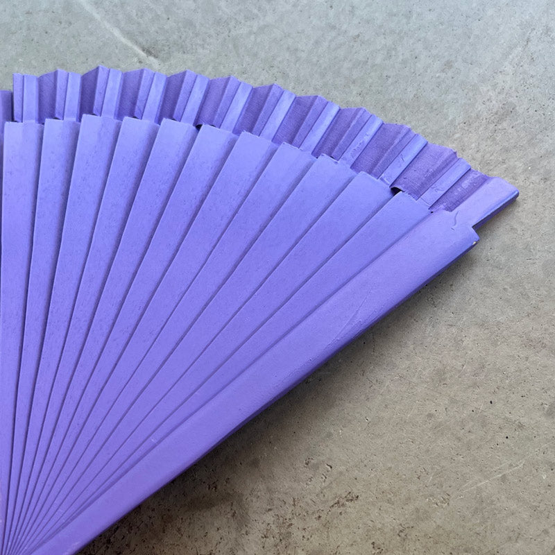 Wooden summer fan lilac