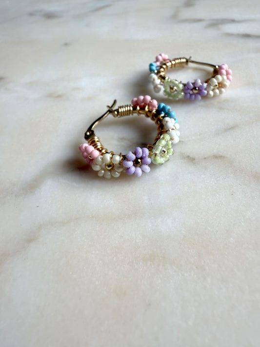 Floralia Ear Hoop Pastel