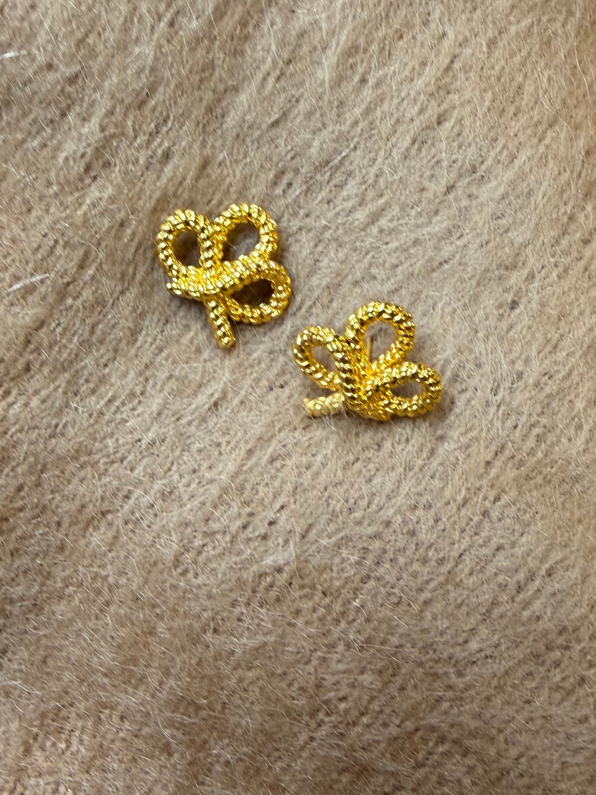 Gold-tone Margot earrings with sculptural looped design