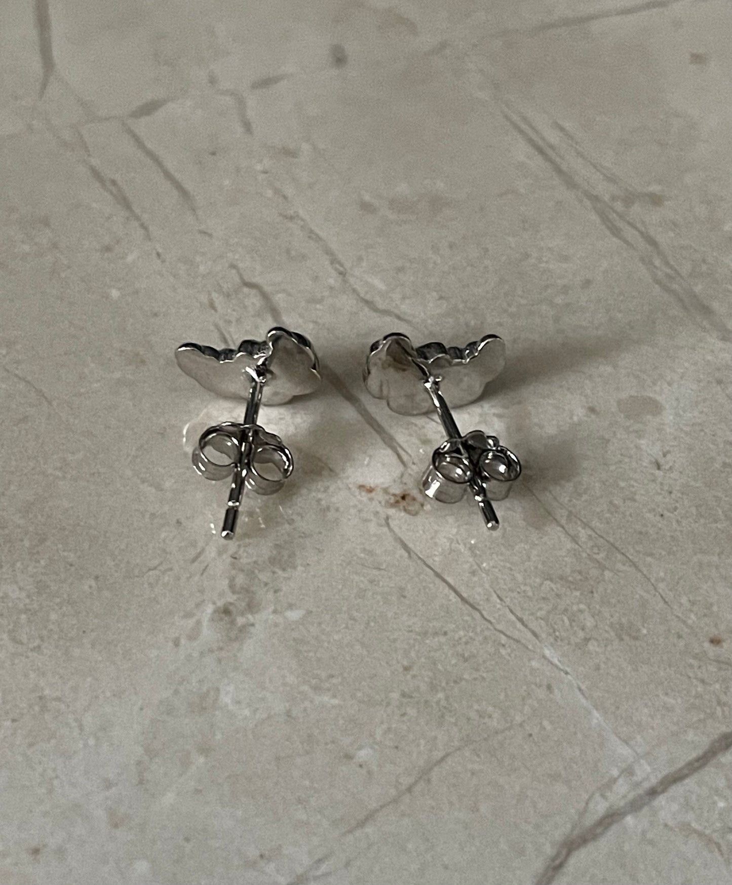 Croissant Studs Silver