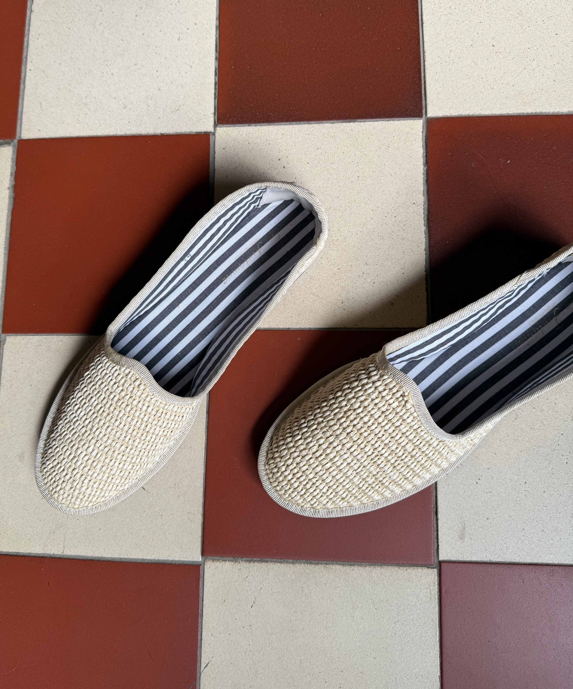 Raffia Shoe White