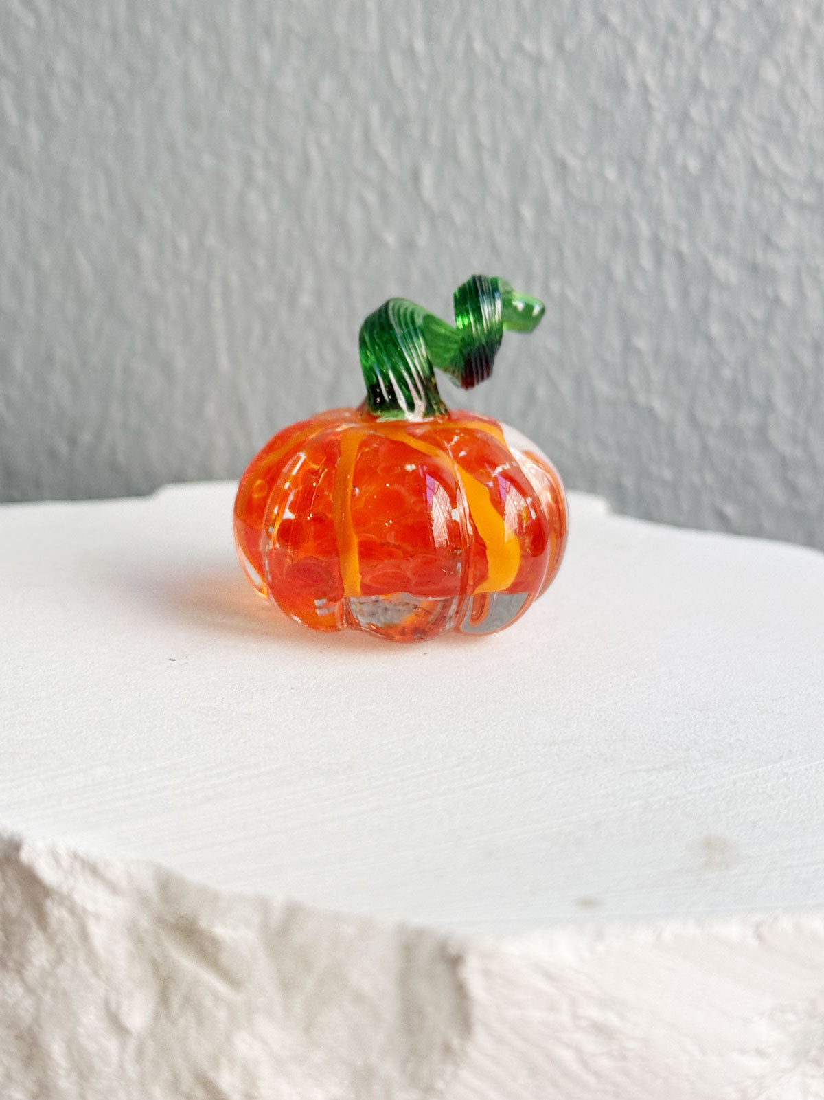 Mini glass pumpkin Orange