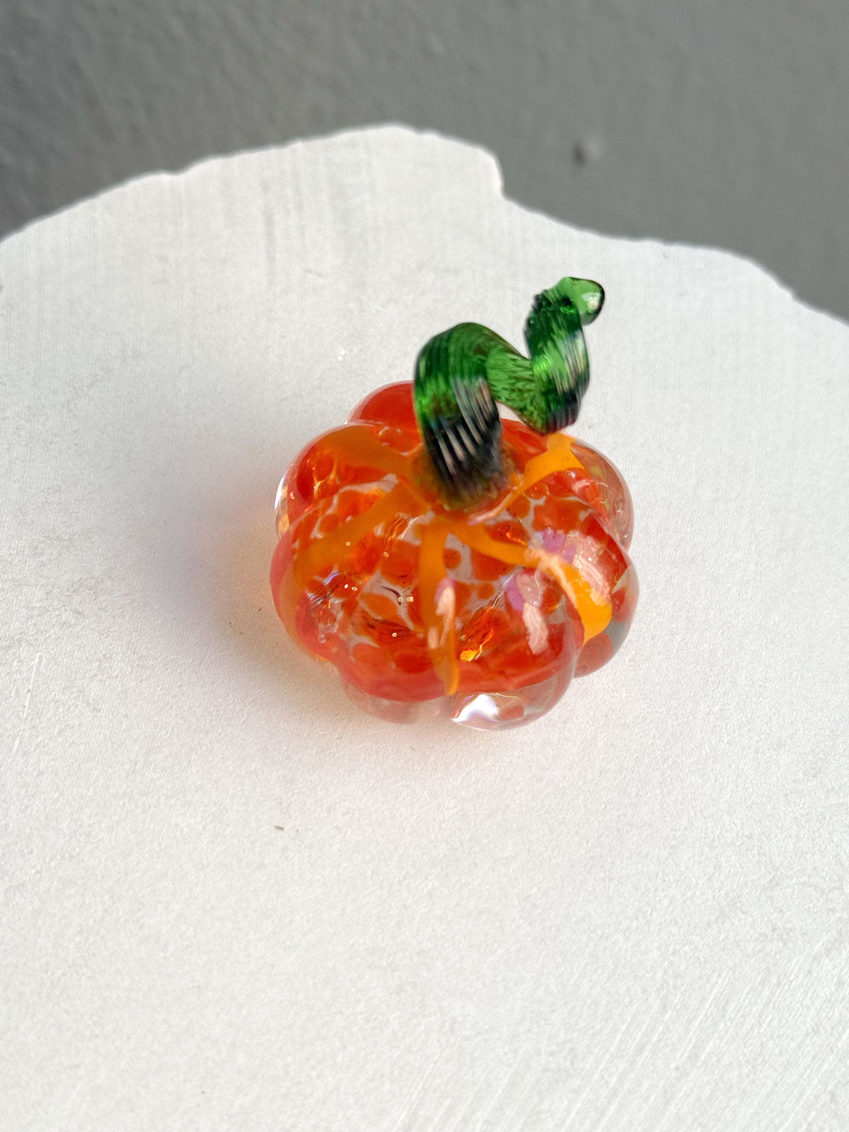 Mini glass pumpkin Orange