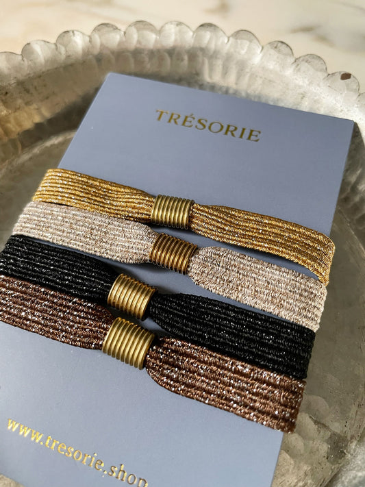 Noir  hair tie set