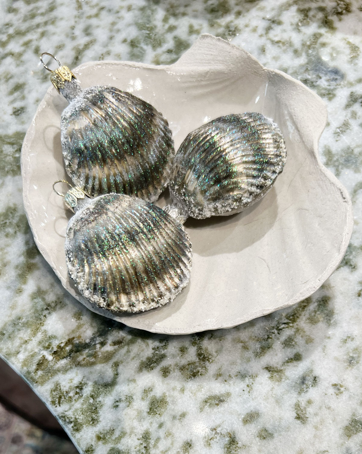 Small Gray Seashell Ornament