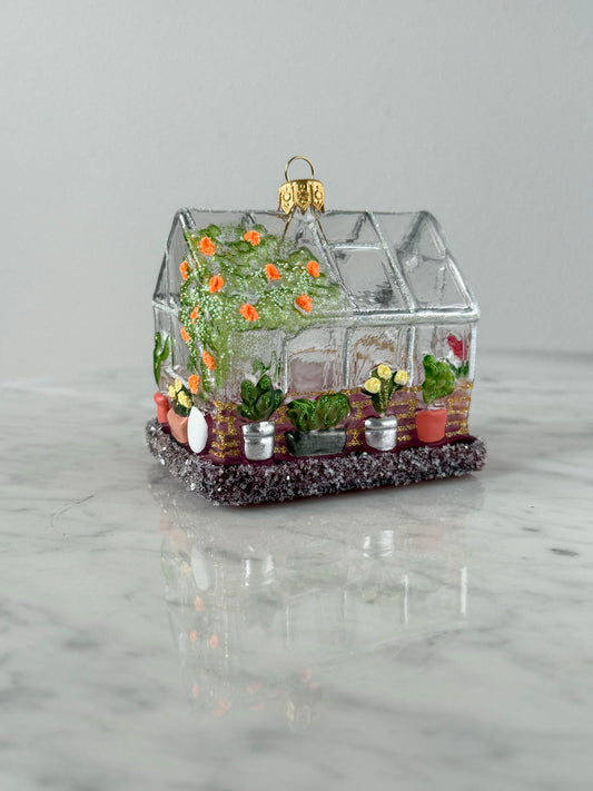 Greenhouse Glass Ornament