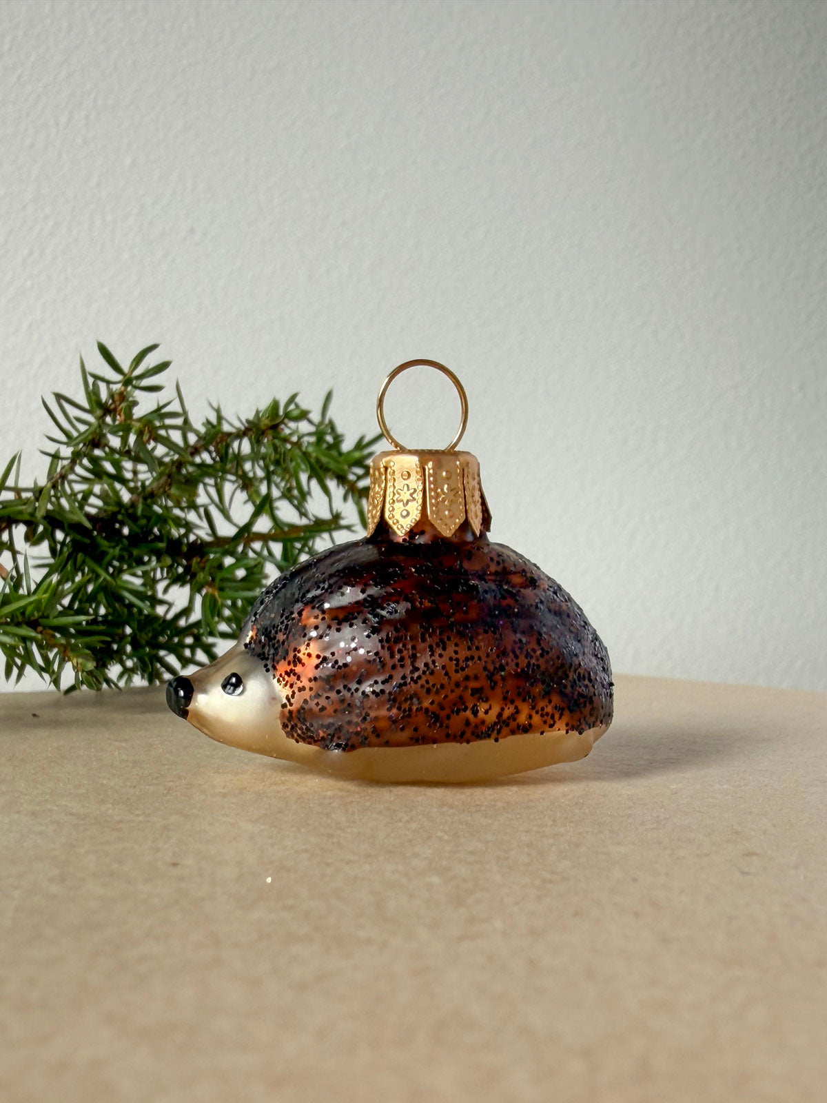 Hedgehog Glass Ornament