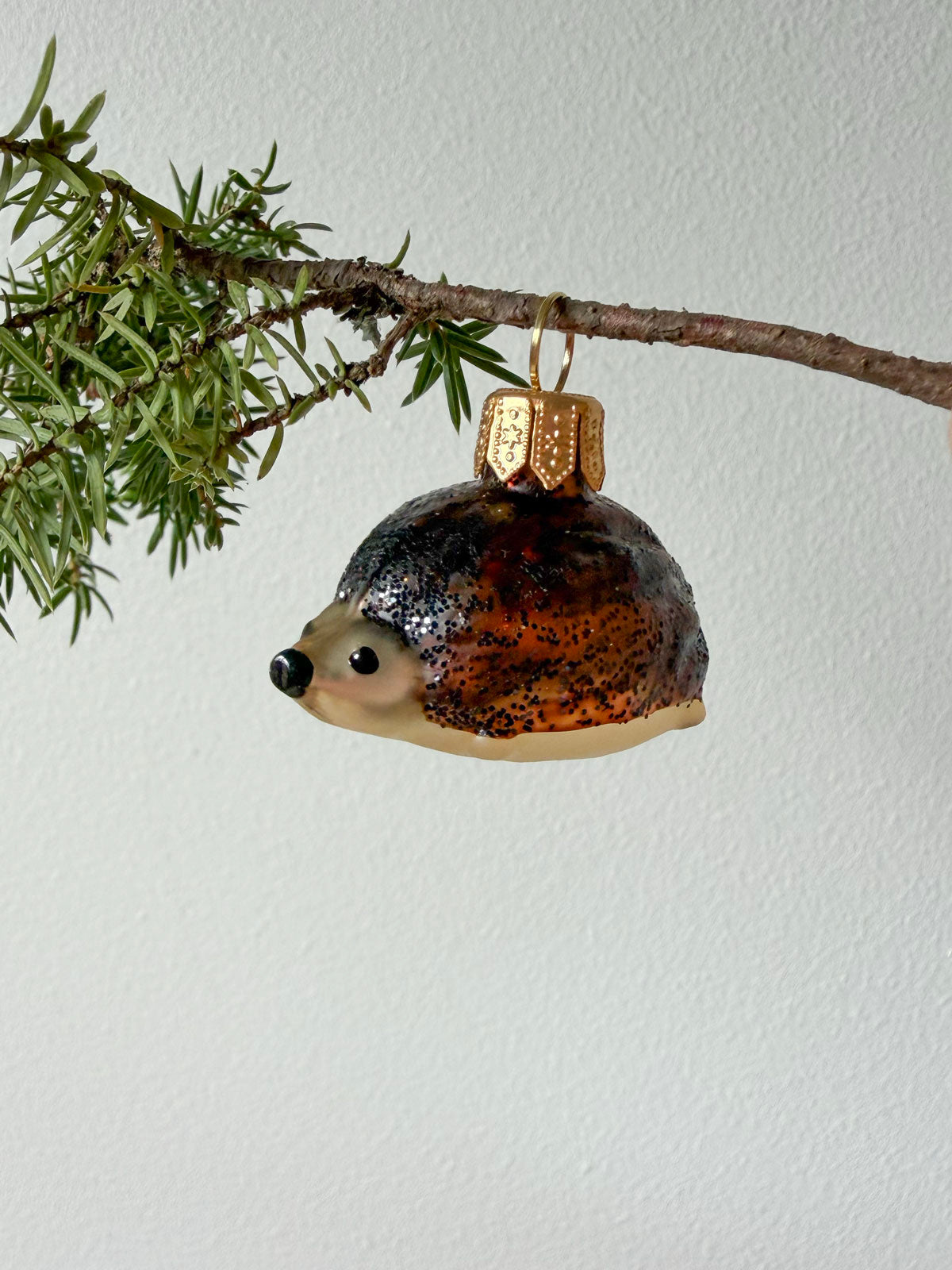 Hedgehog Glass Ornament