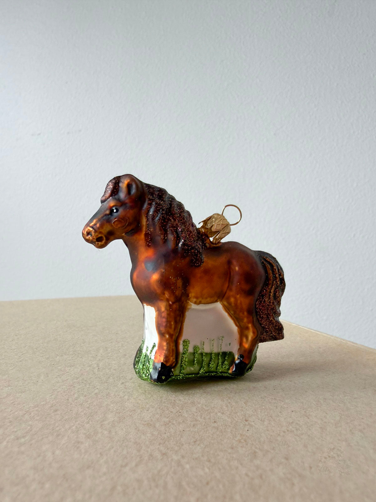 Horse Glass Ornament
