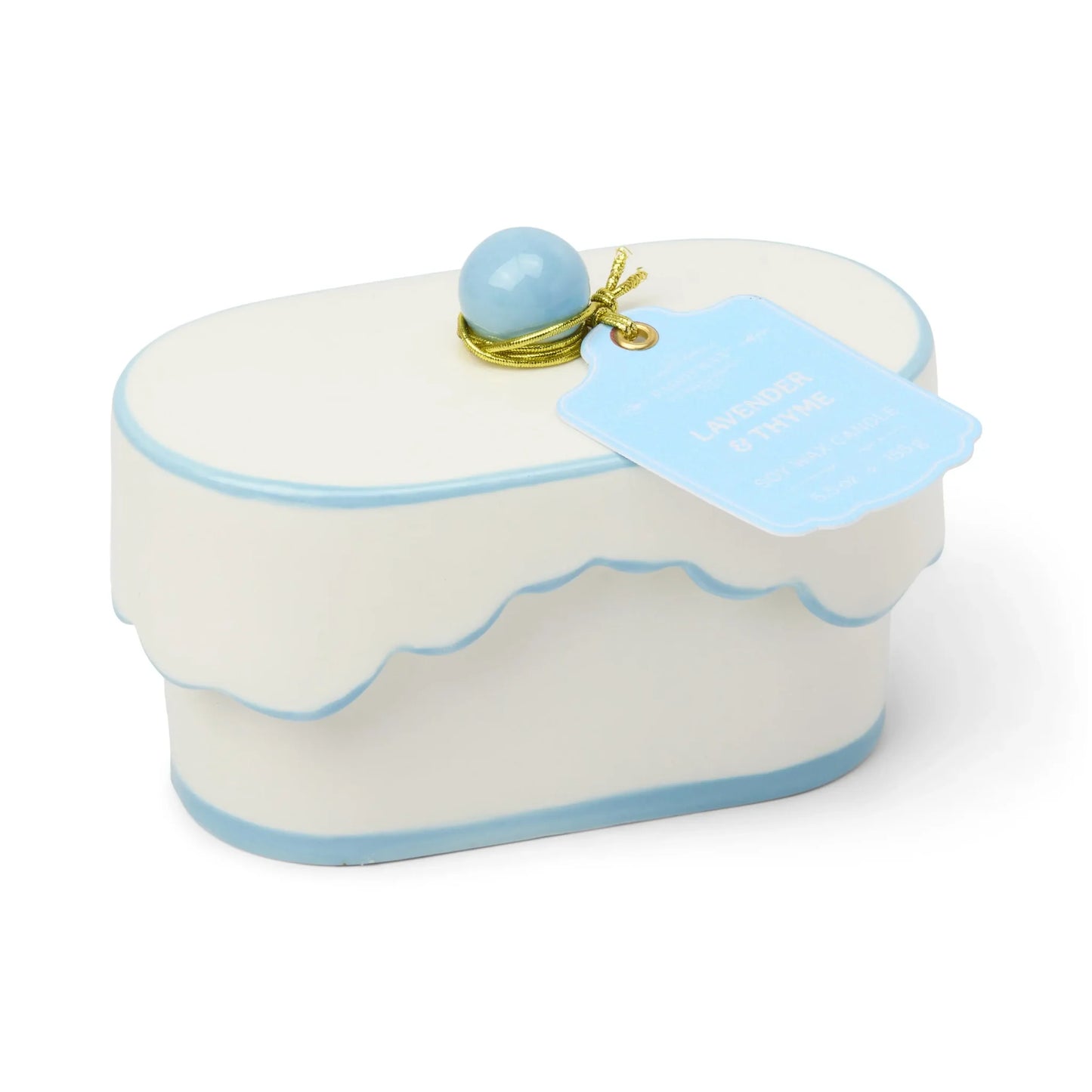 Cherie Ceramic Dish Candle - Lavender & Thyme