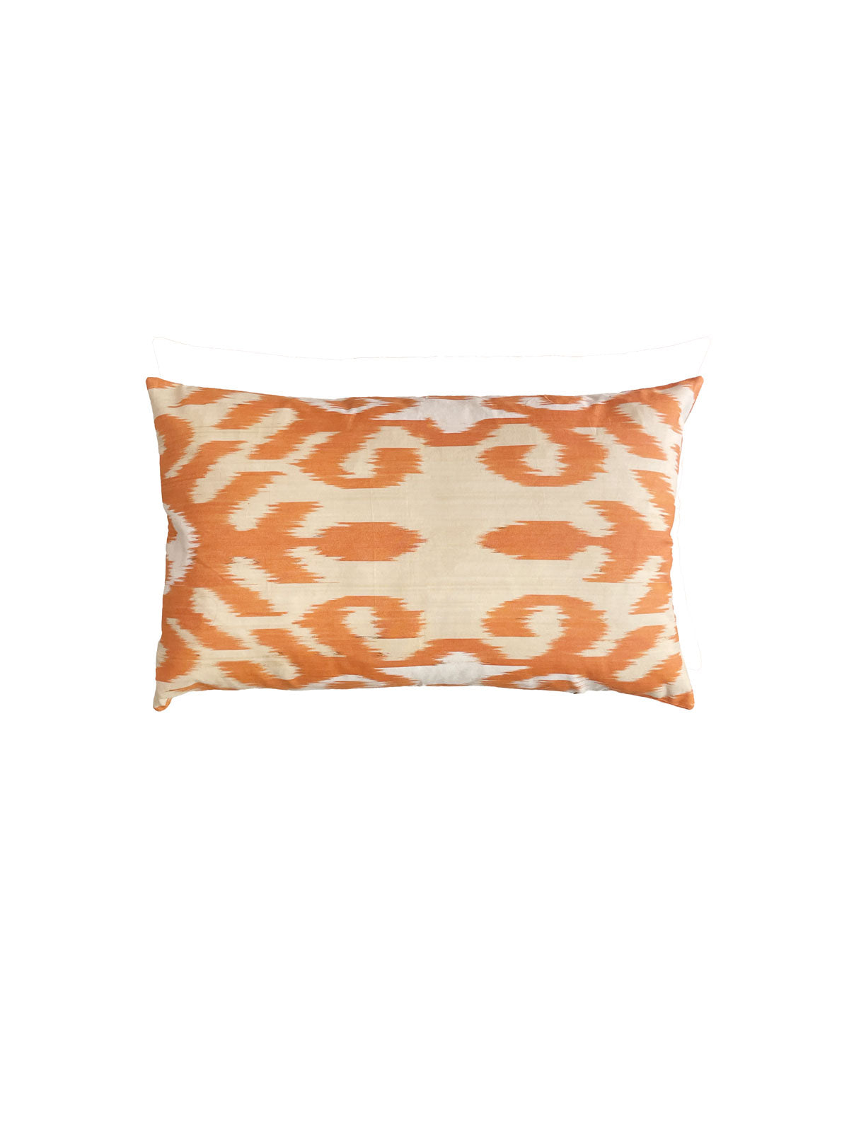 Ikat cushion cover orange