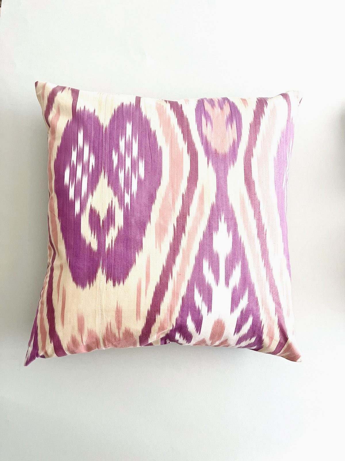 Ikat cushion cover pink