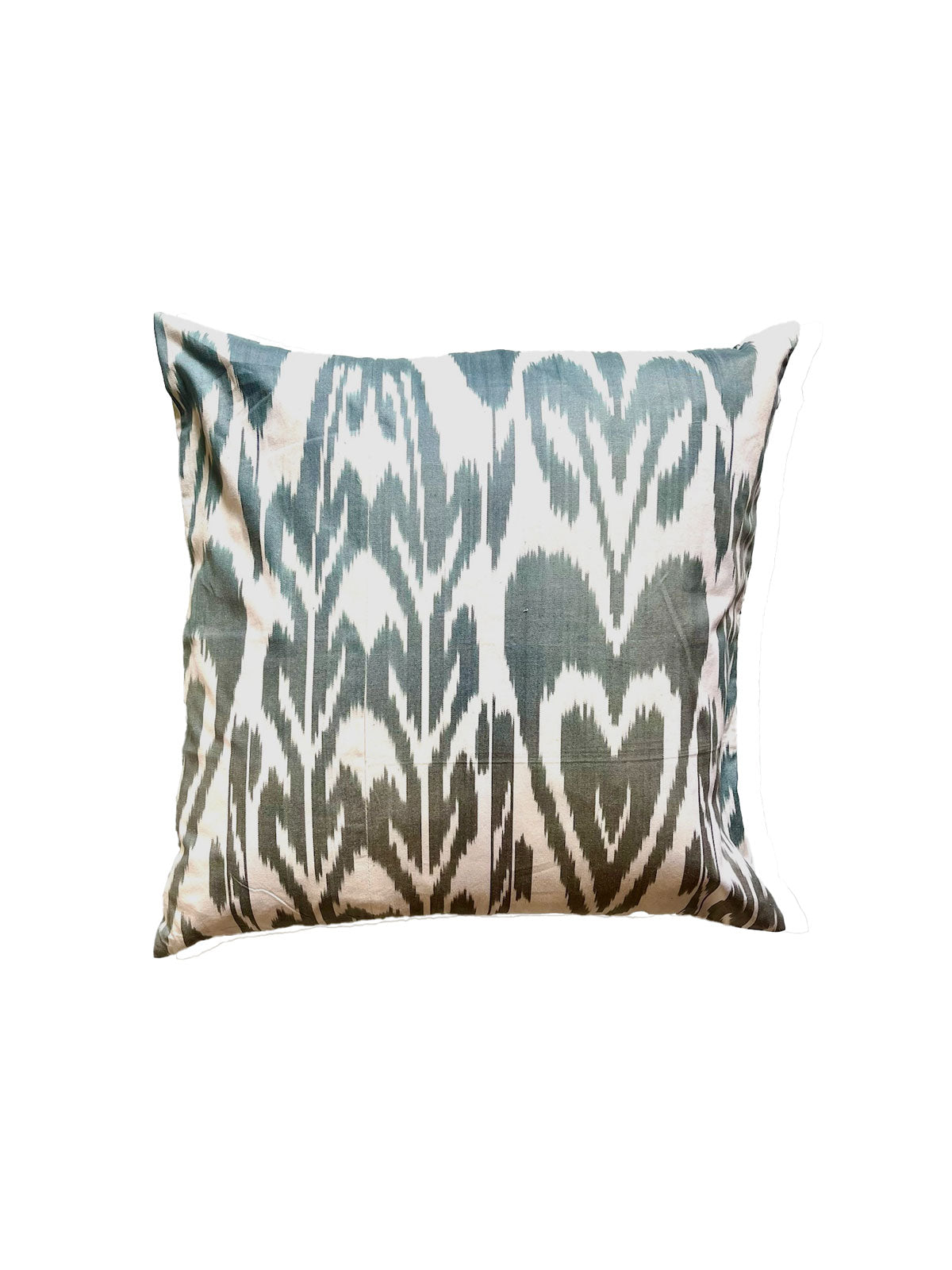 Ikat cushion cover Blue-gray