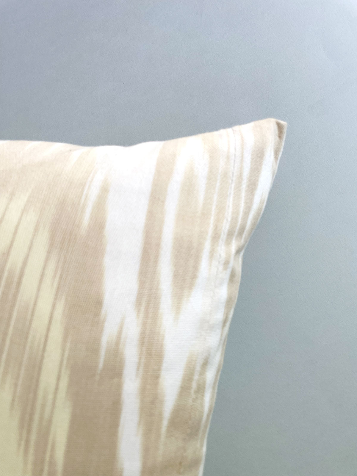 Ikat cushion cover cream