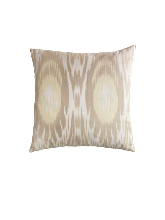 Ikat cushion cover cream