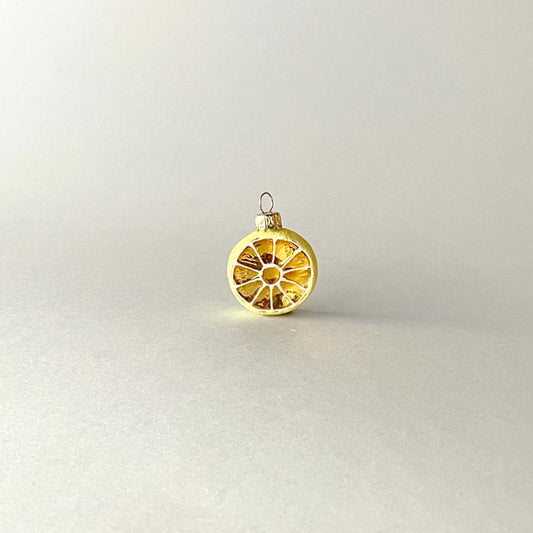 Glass Lemon Slice Ornament