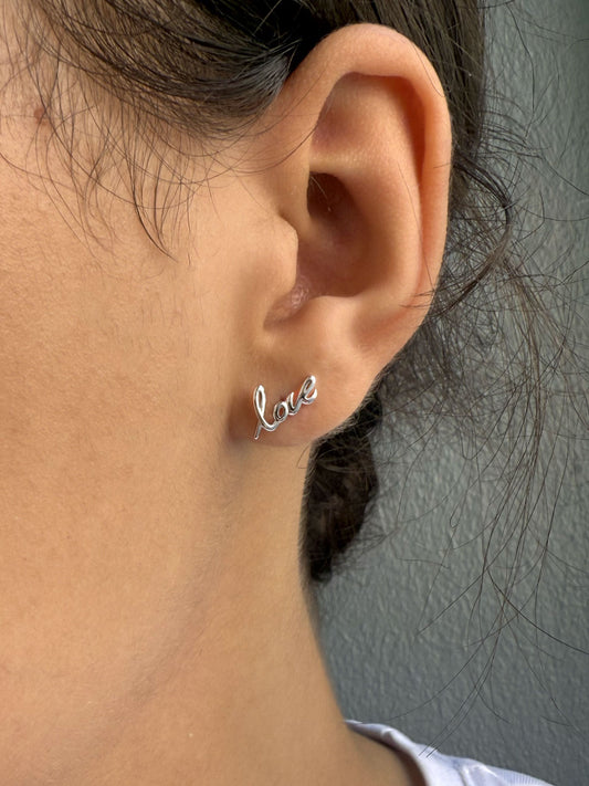 Luv Studs Silver