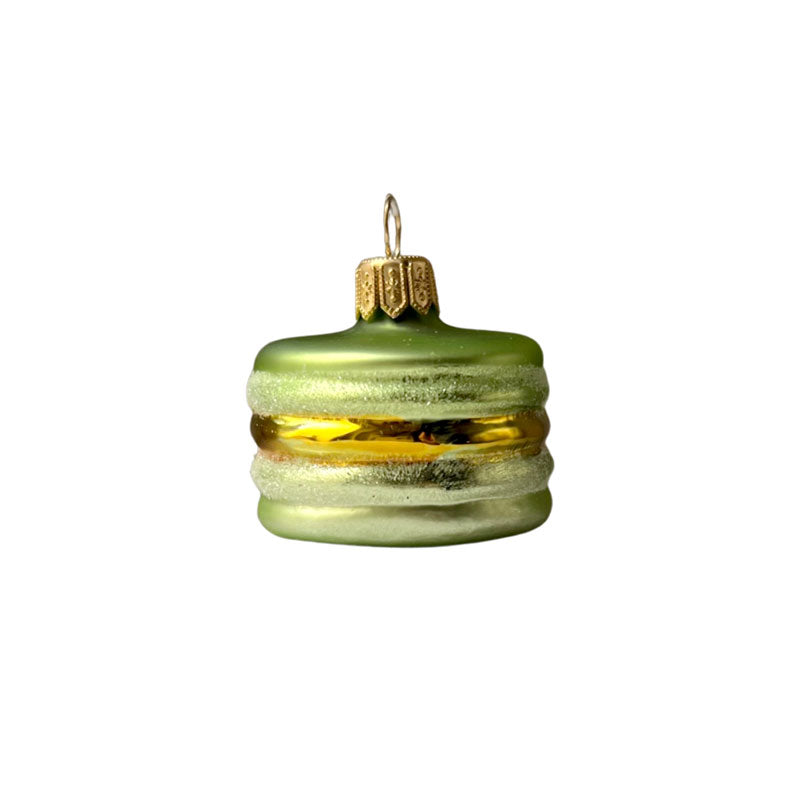 Macaron ornament, green