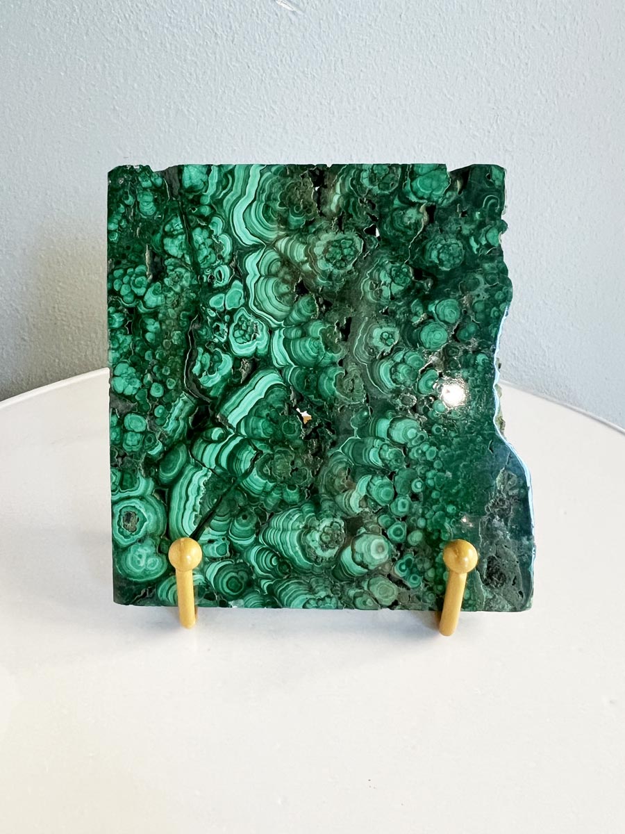 Malachite plate