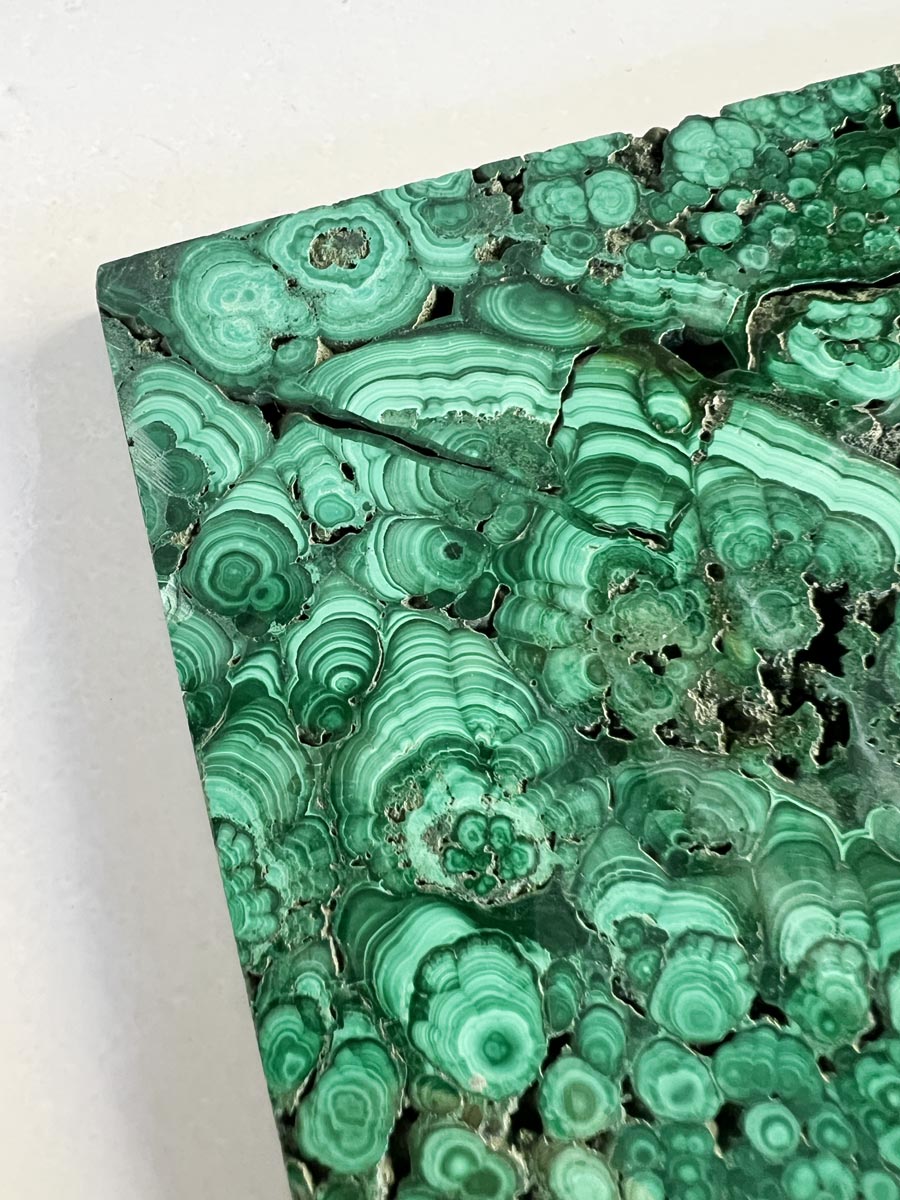 Malachite plate