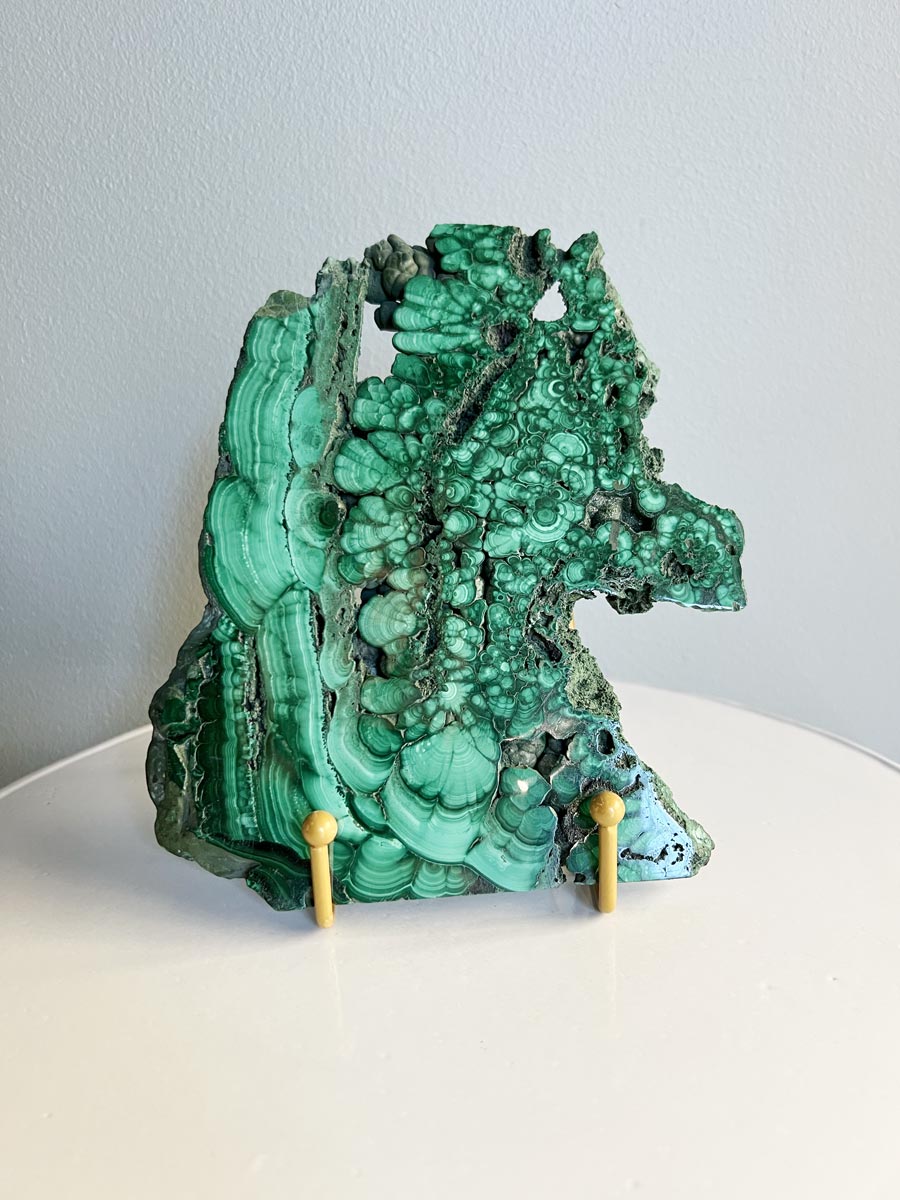 Malachite plate