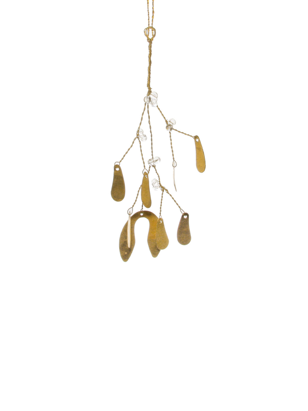 Brass Mistletoe Ornament – 21 cm