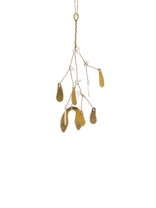 Brass Mistletoe Ornament – 21 cm