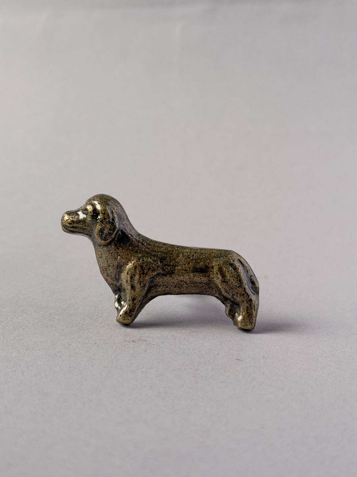 Cast iron knob Dachshund