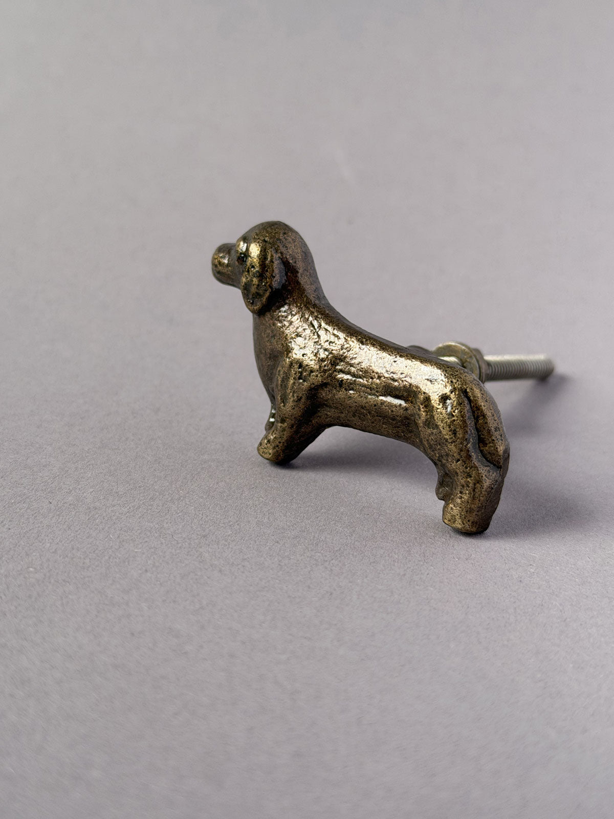 Cast iron knob Dachshund