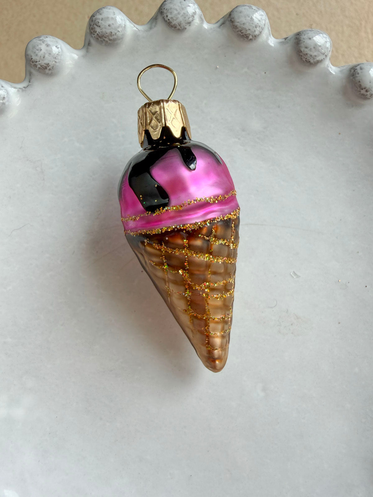 Miniature Ice Cream Glass Ornament