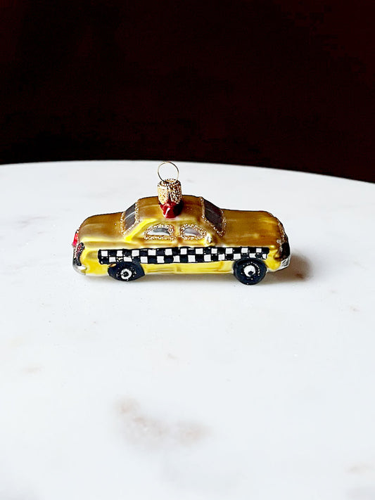 Yellow Cab Ornament