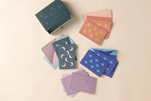 Celestial notecards - set of 16