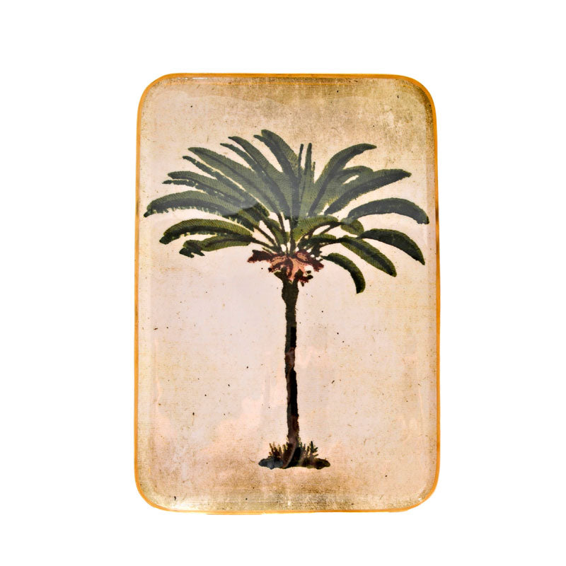 Large aluminium tray Palm