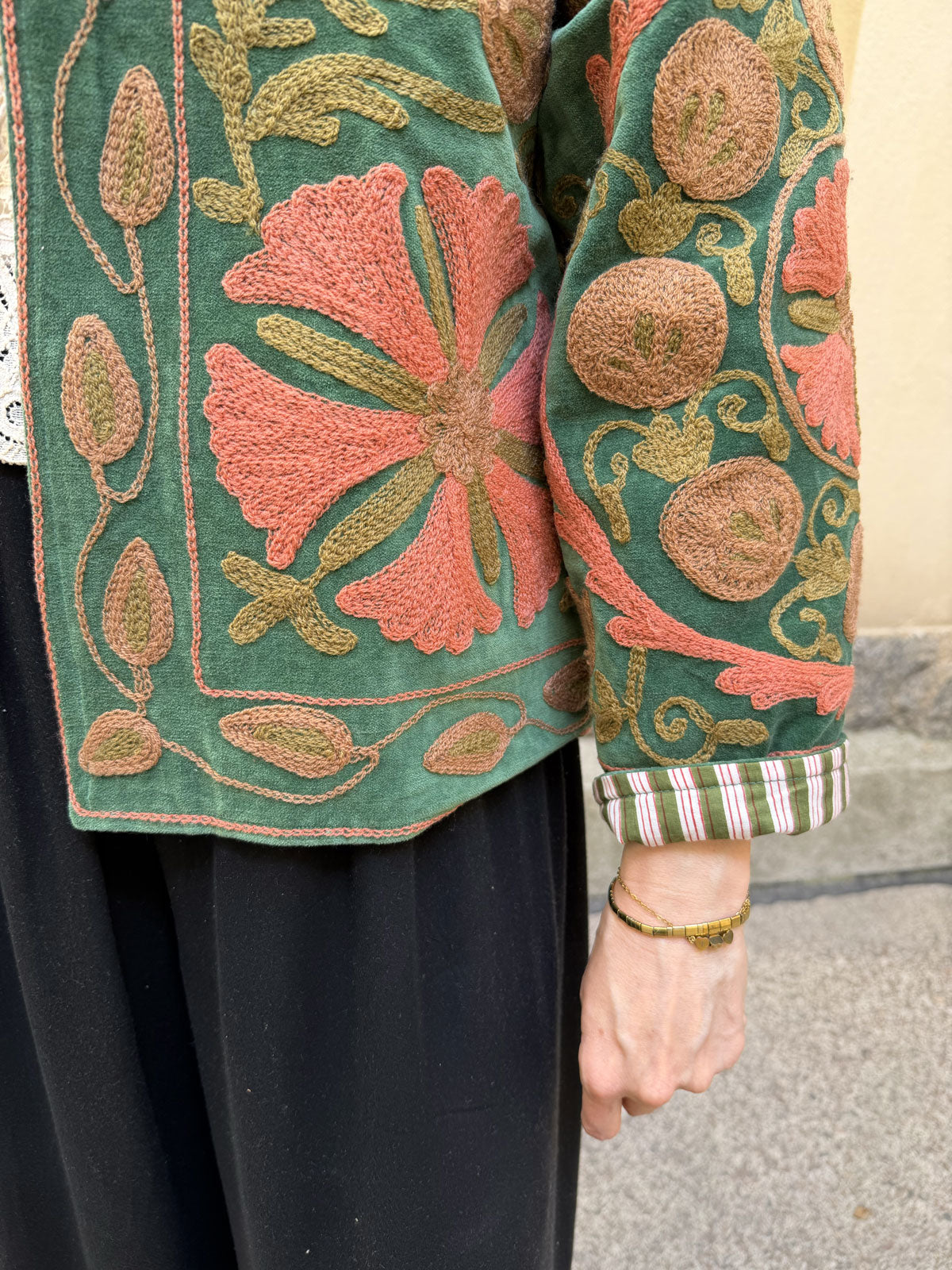 Paloma Velvet Jacket - Green