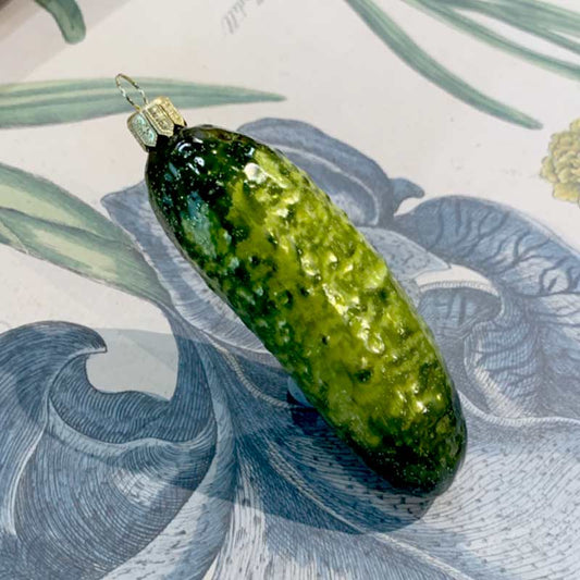 Large Pickle ornament yellow