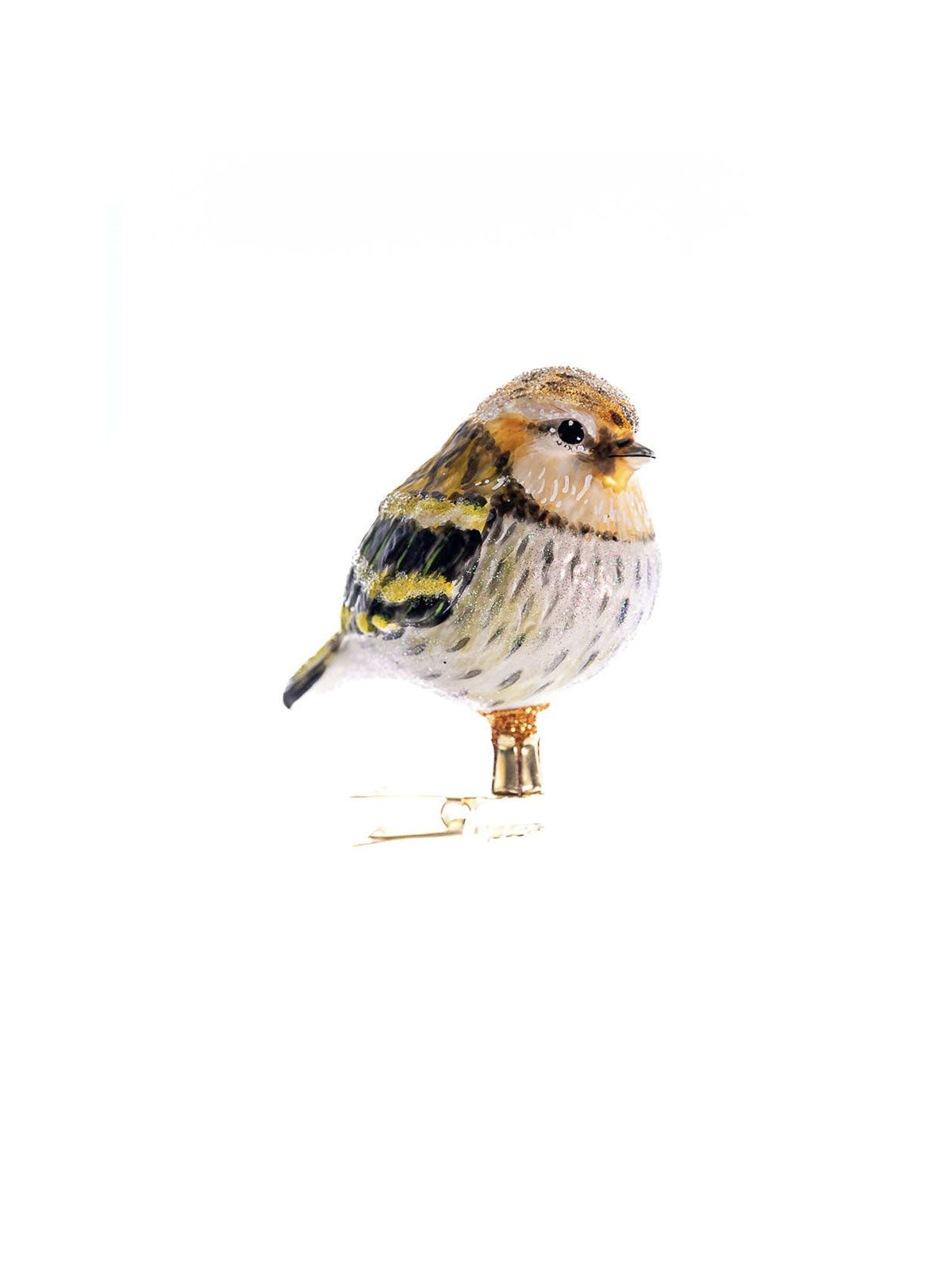 Pine Siskin Ornament with Clip