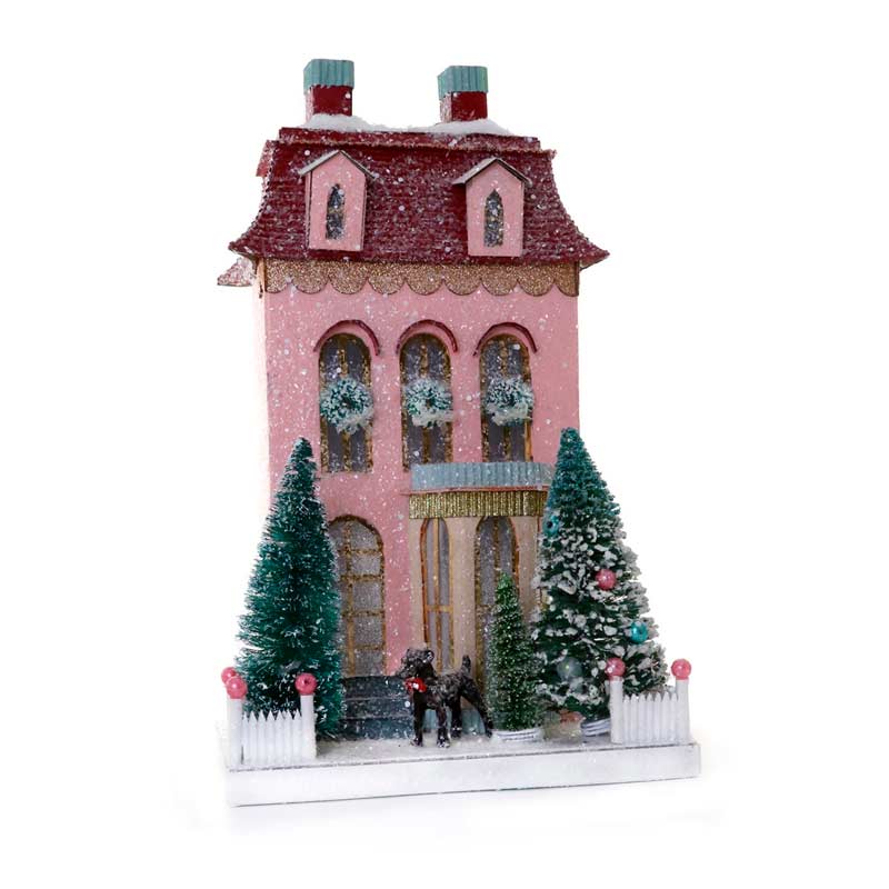 Pink Chateau Christmas House