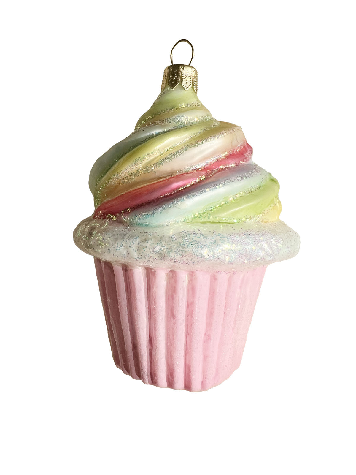 Rainbow Cupcake Ornament