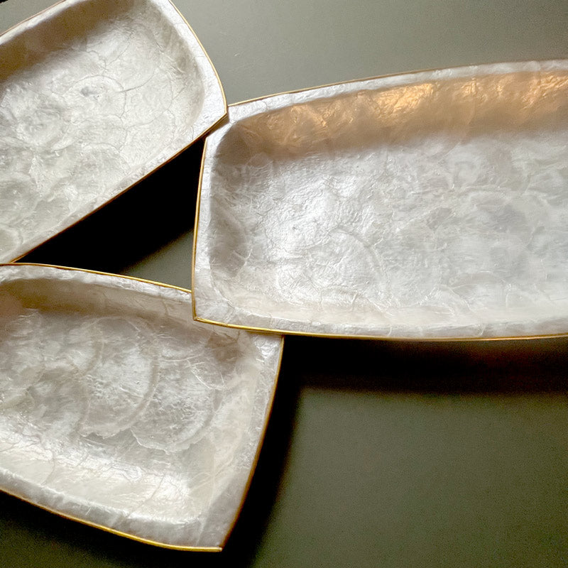 Reactangular Capiz Tray