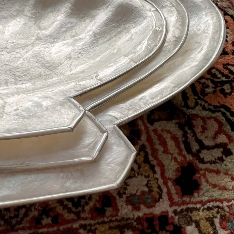 Scallop Capiz Tray