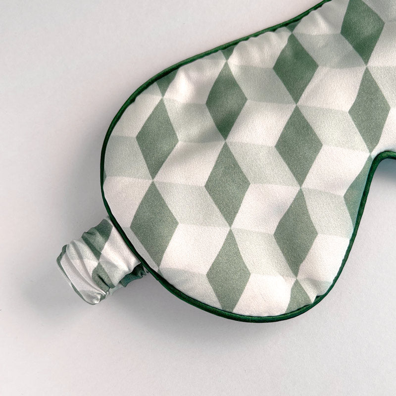 Serene silk sleep mask Green Cube