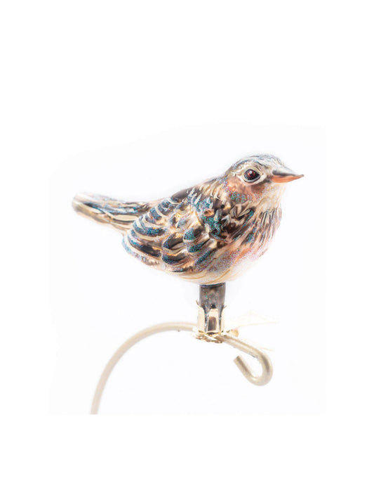 Skylark Bird Ornament with Clip