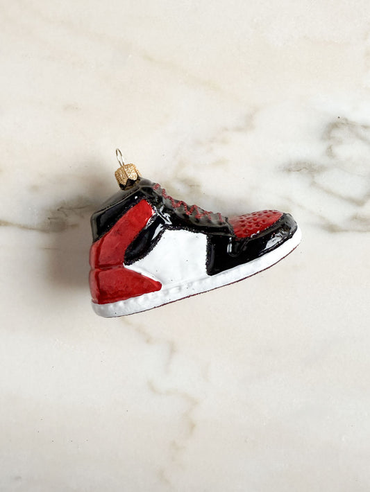 Red Basketball Shoe Ornament