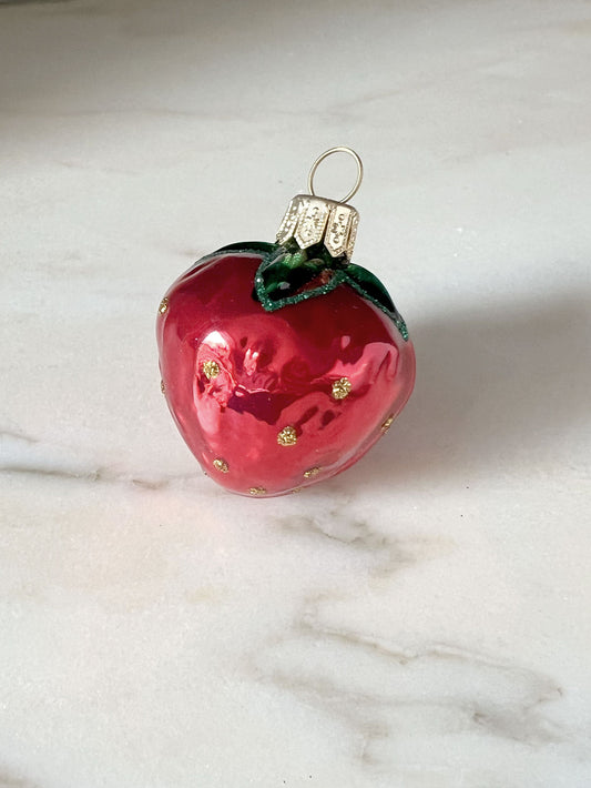 Mini Strawberry Ornament