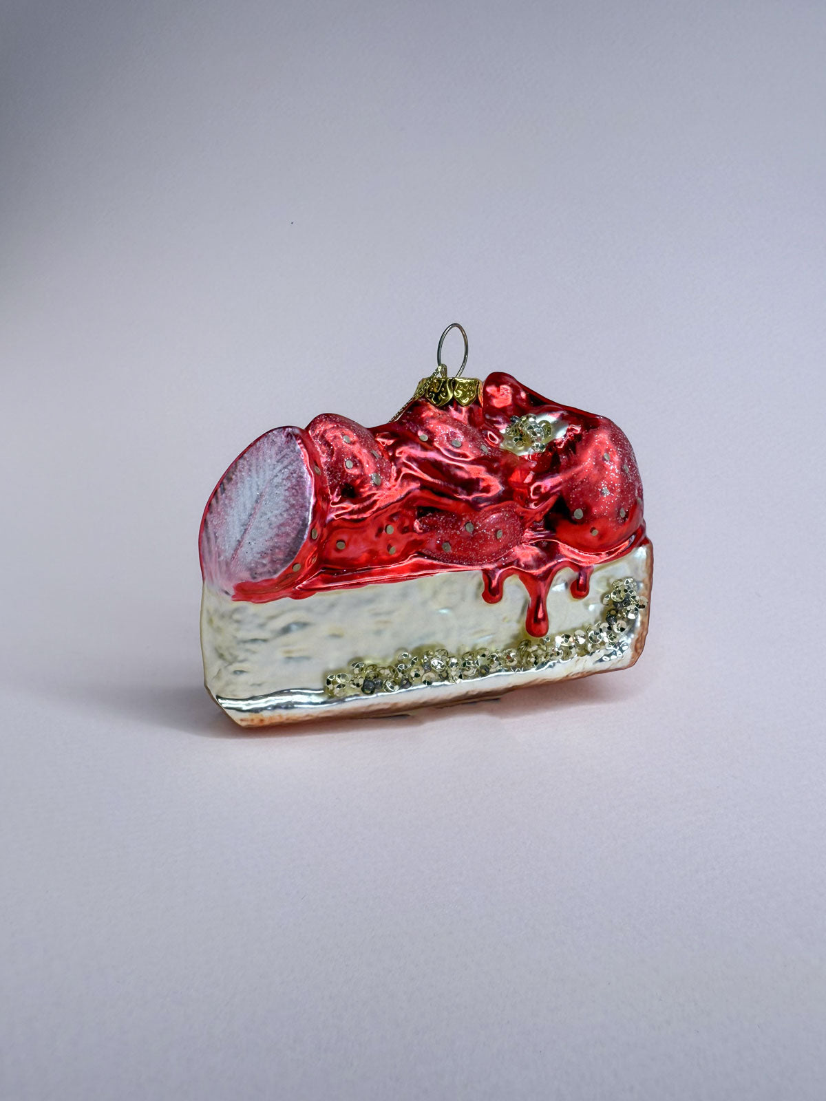 Strawberry cake piece