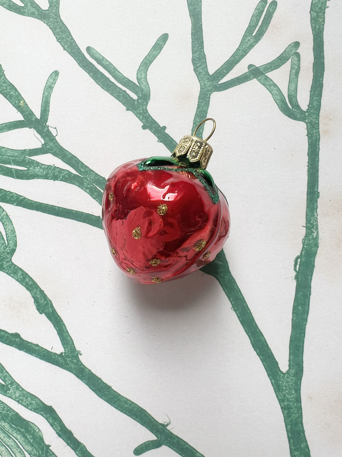 Mini Strawberry Ornament